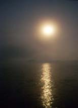 Moon Set Over the Lake
